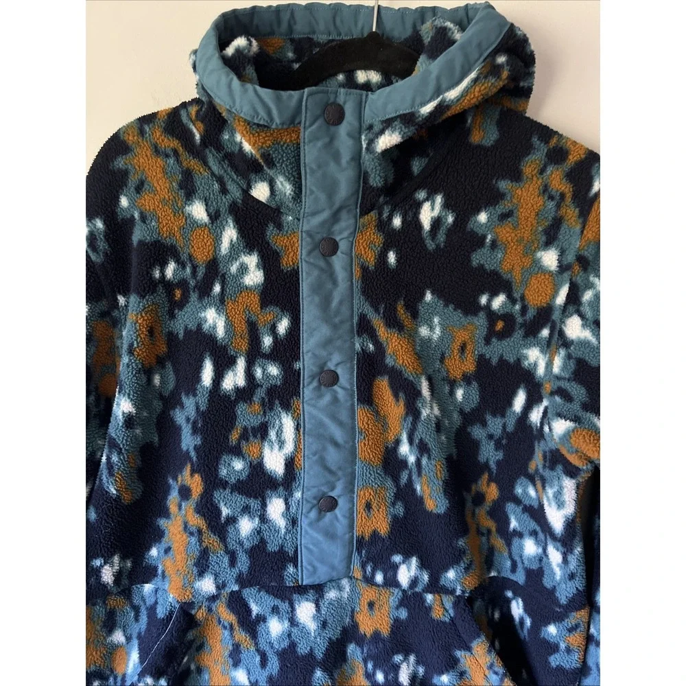 The North Face Men's Carbondale ¼ Snap Hoodie Sweatshirt Abstract Print Size M